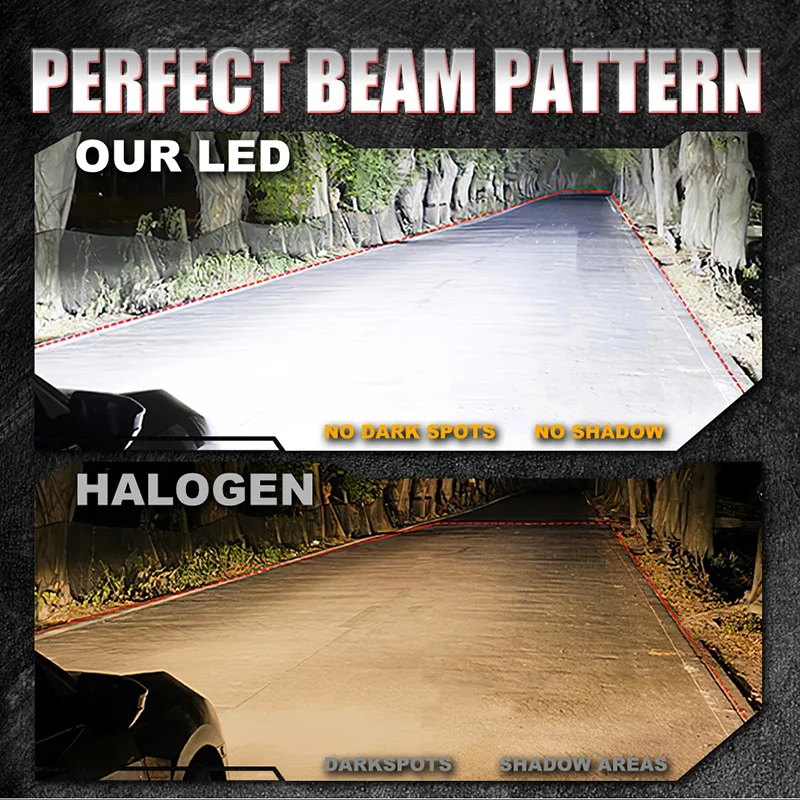 H7 Turbo LED CANBUS Lights Wireless Plug and Play Mini Lamp 30000LM H4 H11 9012 9005 9006 3580 CSP Car Headlight Bulbs with Fan