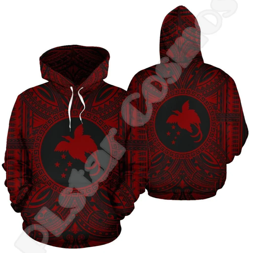 

NewFashion Islands Country Flag Papua New Guinea Culture Tribal Tattoo Retro 3DPrint Pullover Harajuku Casual Hoodies Jacket M44