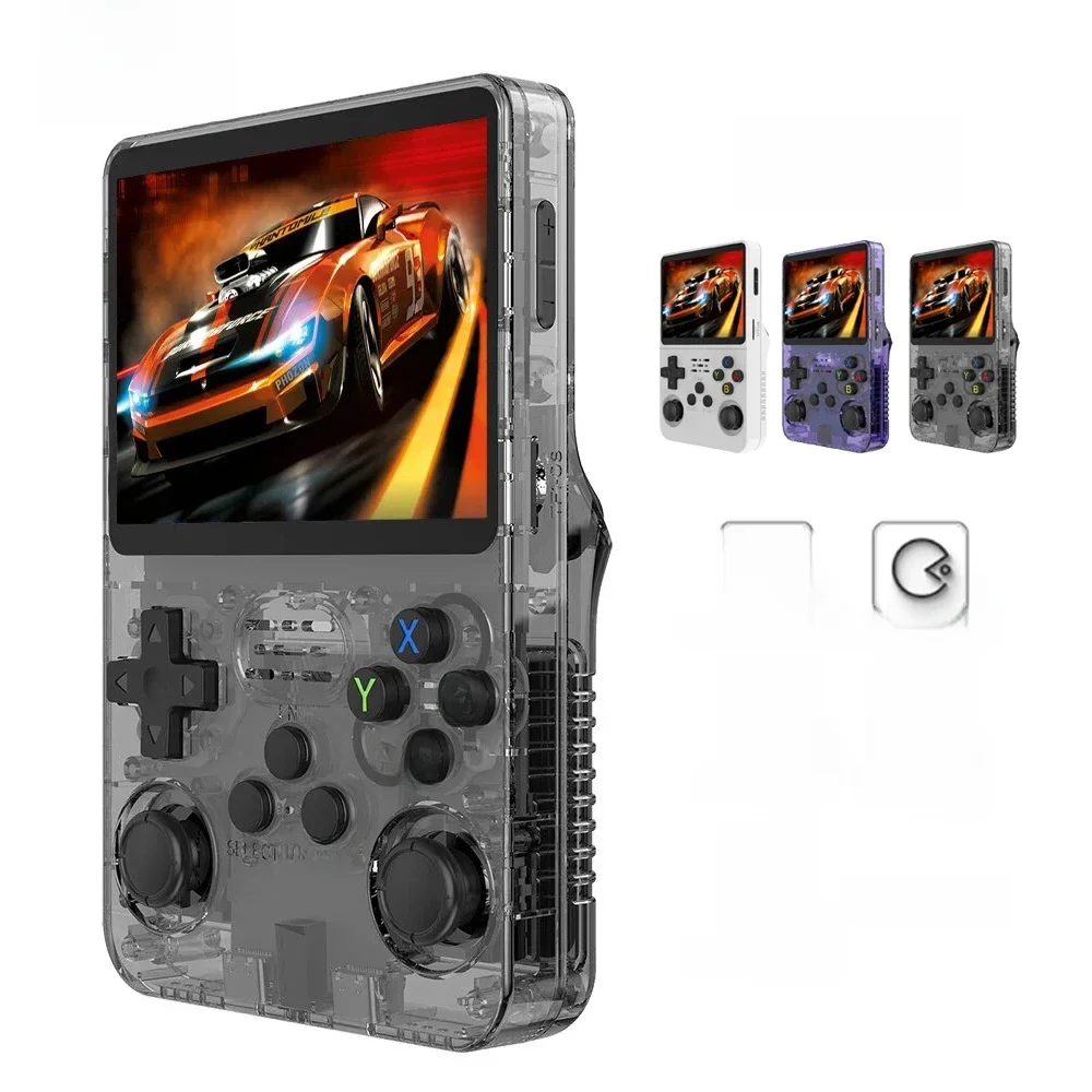 Boyhom r36s retro handheld console de videogame sistema linux 3.5 Polegada tela ips r35s pro