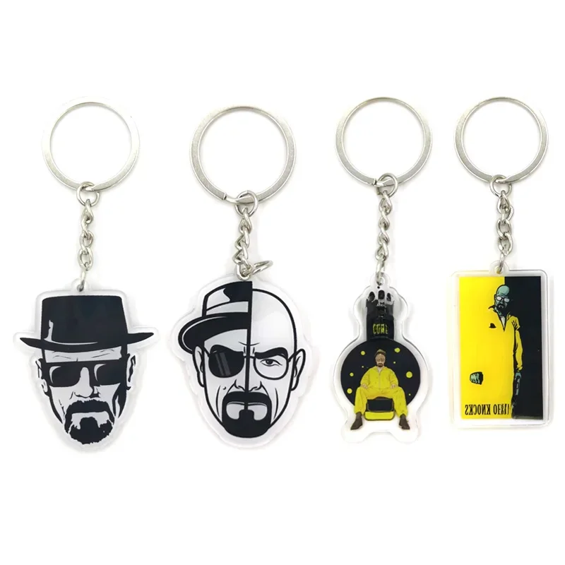 Breaking Bad – joli cadeau créatif double face en acrylique, pendentif de sac d'école pour téléphone portable, porte-clés, petit cadeau
