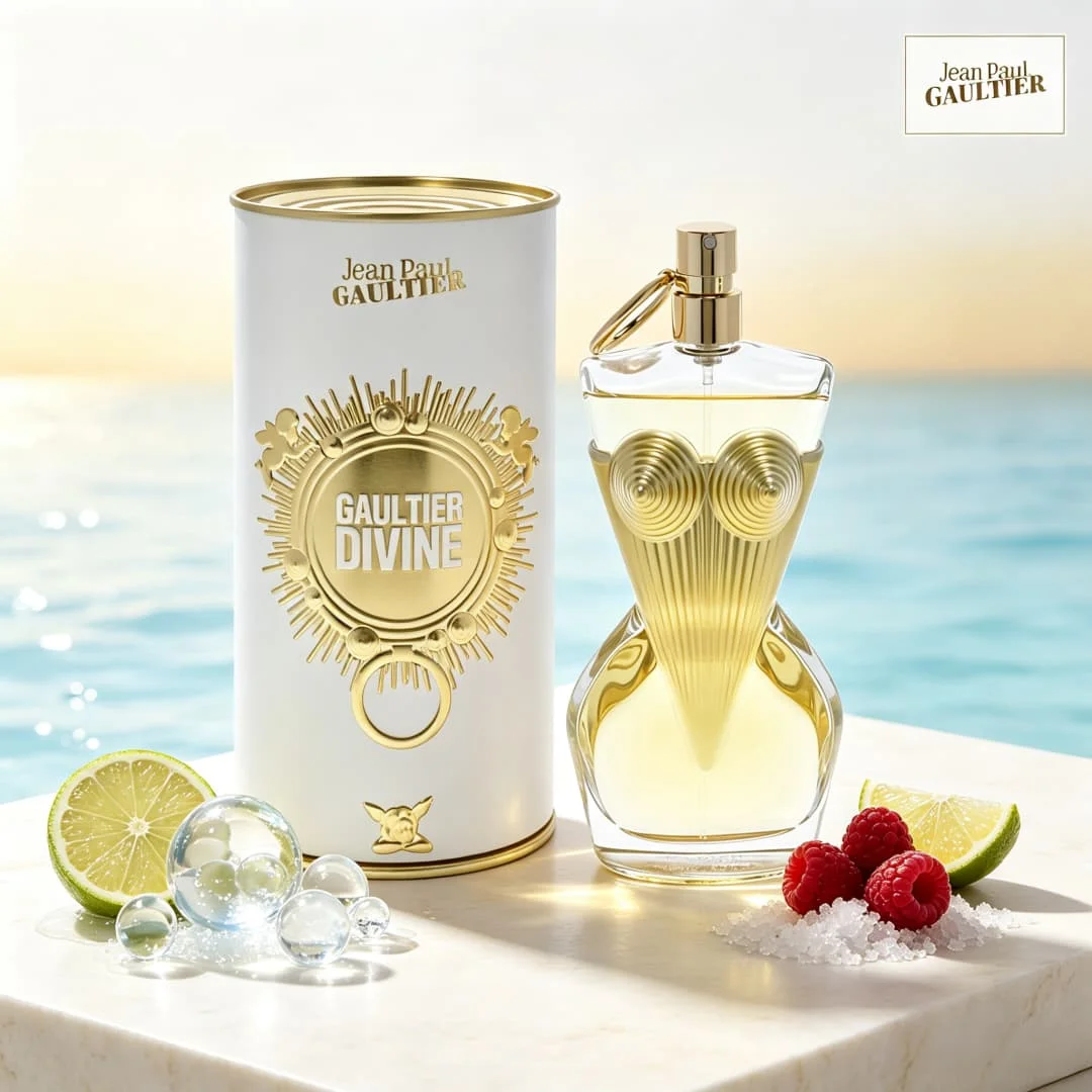 Jean Paul Gaultier Divine Eau De Parfum (3.4 oz / 100 ml) – an Oriental Floral Fragrance Featuring Notes of Jasmine and Lily with Long-Lasting Wear (6–12 Hours); an Ideal Gift Choice for Birthdays, Parties, and Holidays.