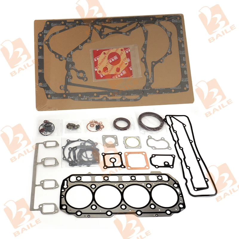 

4TNE106 Full Gasket Set Kit For Yanmar Engine Parts With Cylinder Head Gasket