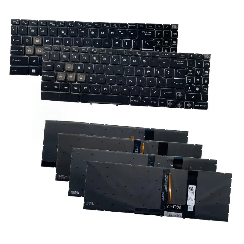 Nowość dla MSI Cyborg 15 A12V/A13V/A13U/A13VF Cyborg 15 AI A1V Crosshair 15 R6E B12UE ZKatana 15 PULSE 15 B13V podświetlana klawiatura — zdjęcie produktu 7