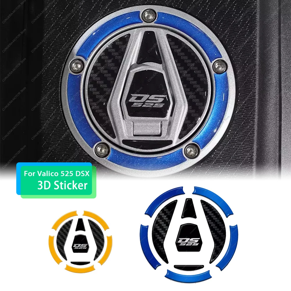 

motorcycle stickers For Valico 525 DSX petrol cap protection stickers 3D epoxy gel stickers waterproof and scratch-resistant