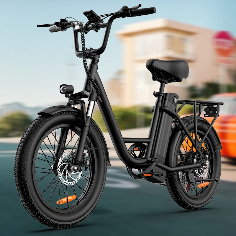 Vélo électrique URLIFE E20 Peak 1000W, batterie amovible 48V 13Ah, vitesse maximale 45 km/h, pneus larges 20''x3'', 7 vitesses, freins à disque doubles, vélo électrique de banlieue.