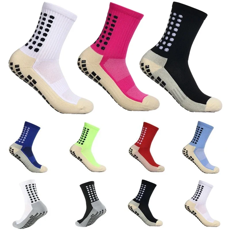 AliExpress smvp Football Socks Round Silicone Suction Cup Grip Anti Slip Soccer Socks Sports Men Women Baseball Rugby Socks Basketball Cycling