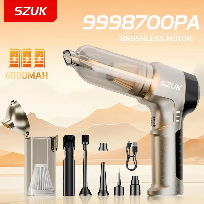 SZUK 9998700PA Car Vacuum Cleaner  Mini Wireless Portable HandHeld Vacuum Cleaner Powerful Vacuum Car Cleaner Cleaning Machine