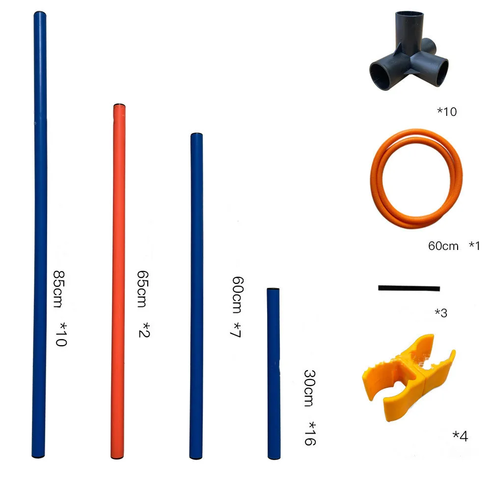 Hund Agility Ausrüstung Hindernis Training Set Im Freien Beweglicher Springen Pol Springen Kreis Um Die Pole Pet Liefert