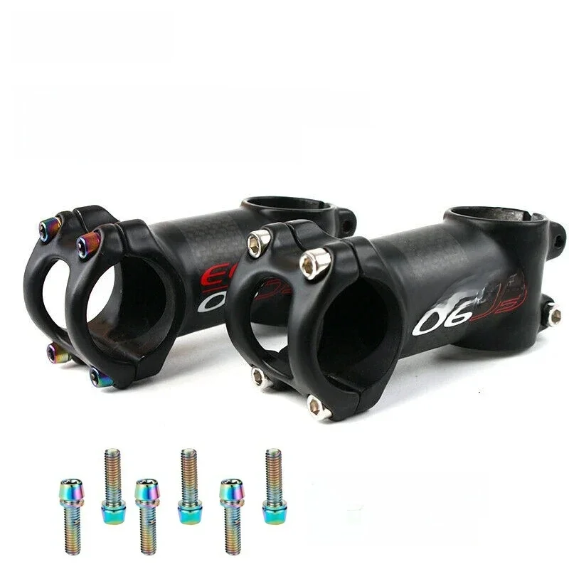 AliExpress NONE EC90 31.8mm MTB bike stems  Carbon 6/17degrees handlebar Stem 60-120mm mountain bicycle stem Screws Bicycle Accesorios parts