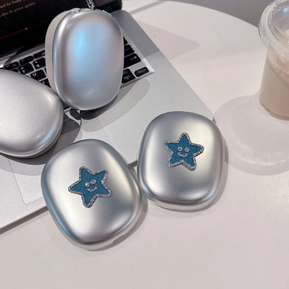 

Fashion cute simple smiling star headphone protective cover for AirPods Max Korea INS cute creative personalized protective case