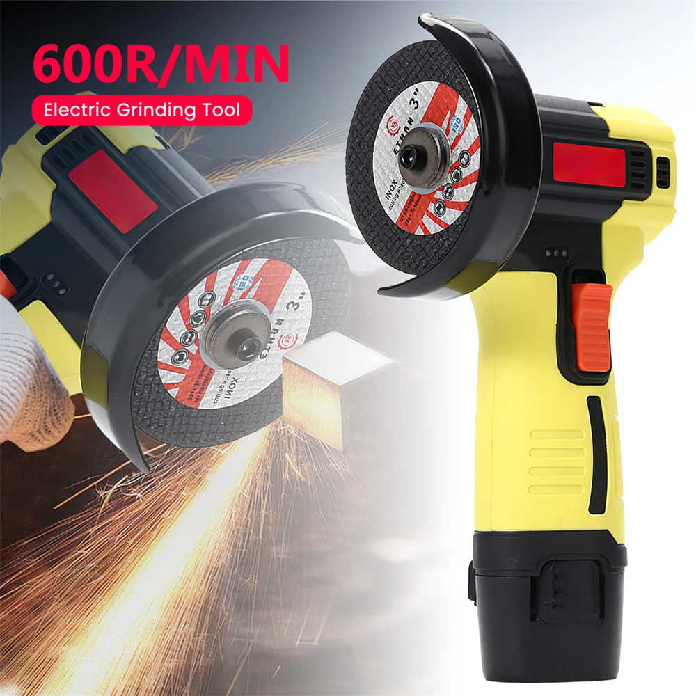 12V Mini Winkelschleifer 550W Akku wiederaufladbare Schneidemaschine Poliermaschine Elektrische Handschleifmaschine Poliermaschine – Detail 12