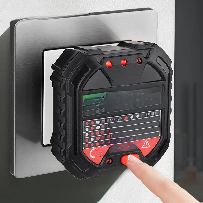 HT107 Cyfrowy tester gniazd Pro Voltage 30mA & 5mA RCD Test Smart Detector EU US UK Plug Ground Zero Line Polarity Phase Check — zdjęcie 2