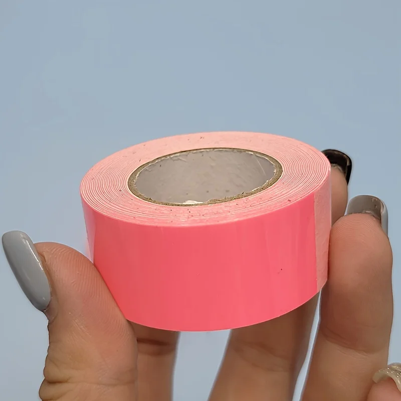 Glow-In-The-Dark Pink Tape - Decorative Fluorescent Adhesive For Concrete Surfaces, Non-Waterproof Warning Stickers & Fishing Ge