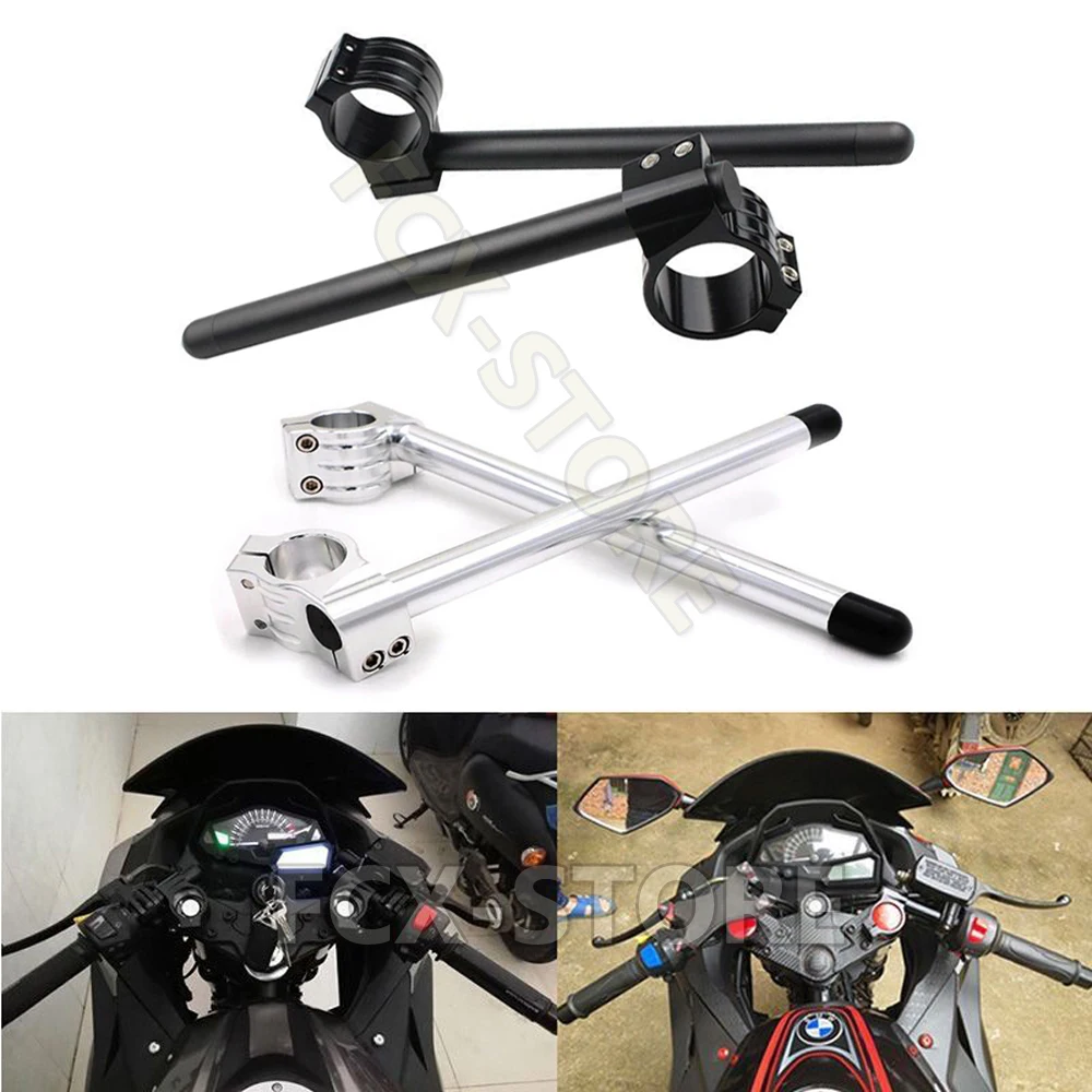 Racing Universal Split Handlebar CNC Adjustable 31 32 33 35 36 37 39 41 43 50 51 MM Diameter Mouth Sports Front Fork Handlebar