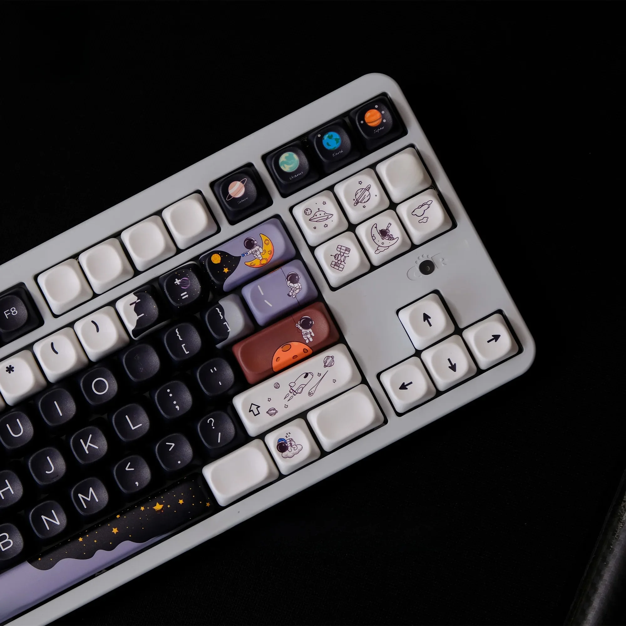 KYOMOT 150 klawiszy Starry Sky Astronaut Theme PBT Keycaps MOA Profile Dye Sub Keys Caps dla DIY MX Switch Mechanical Keyboard Caps — zdjęcie produktu 7