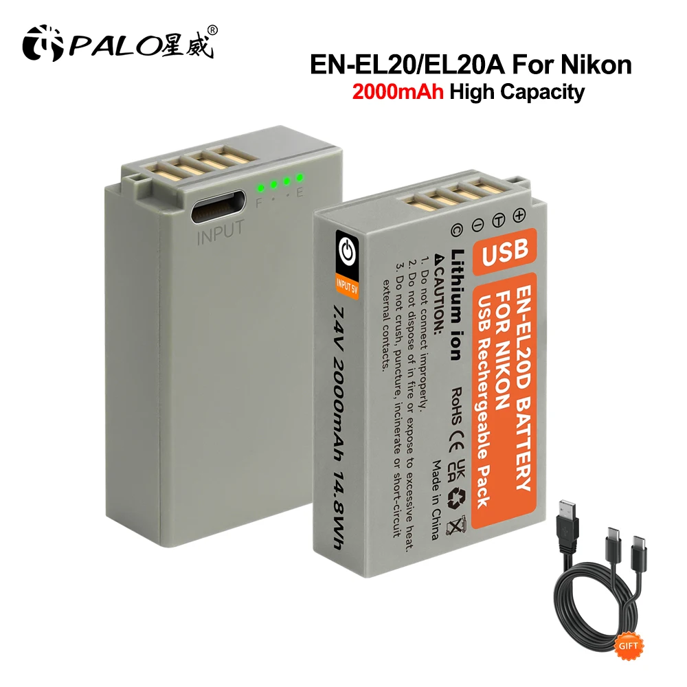 2000Mah EN-EL20 EL2… - image