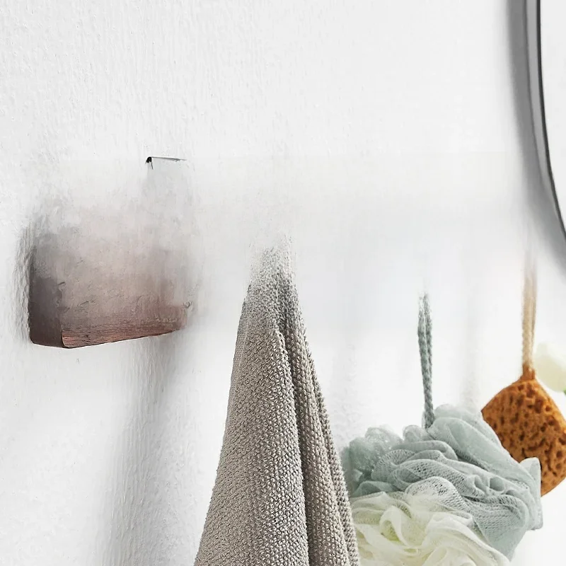 Crochet mural pour vêtements, porte-manteau, clé, sac, chapeau, accessoires pour la maison, rangement, sans poinçonnage, WB8navy