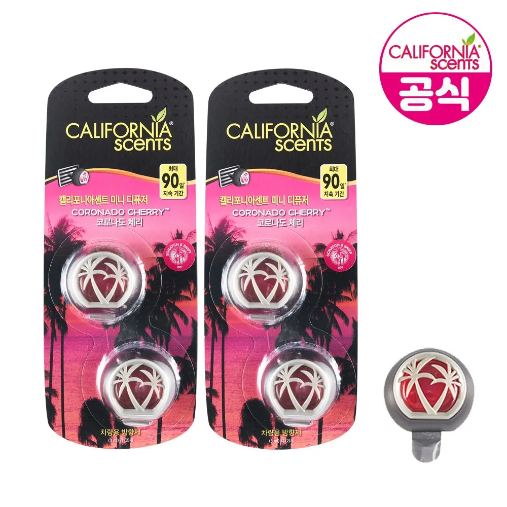 California Scents Vent clip Car Air freshener Coronado cherry incense Diffuser