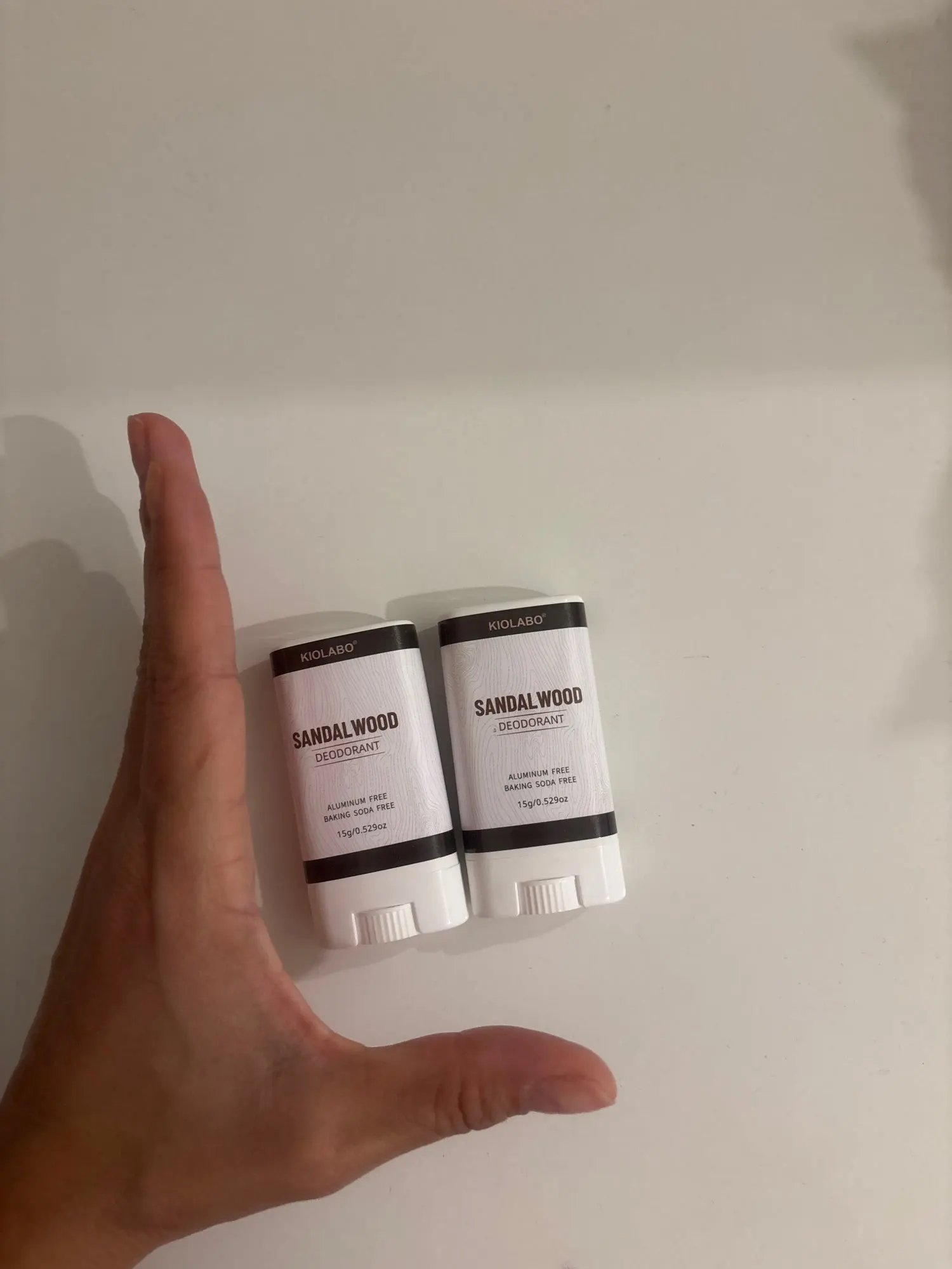 15g Natural Sandalwood Deodorant Balm, Aluminum Free, 72H Long Lasting Fragrance for Women & Men, For All Body Parts photo review