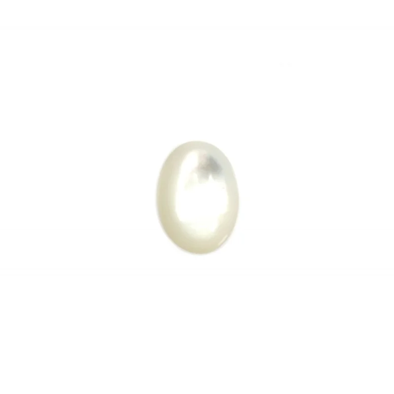 5pcs Natural White Shell Mother Of  Pearl Cabochons Cab Oval 6x8-13x18mm For Jewelry Making Craft Ring DIY Pendant Earrings