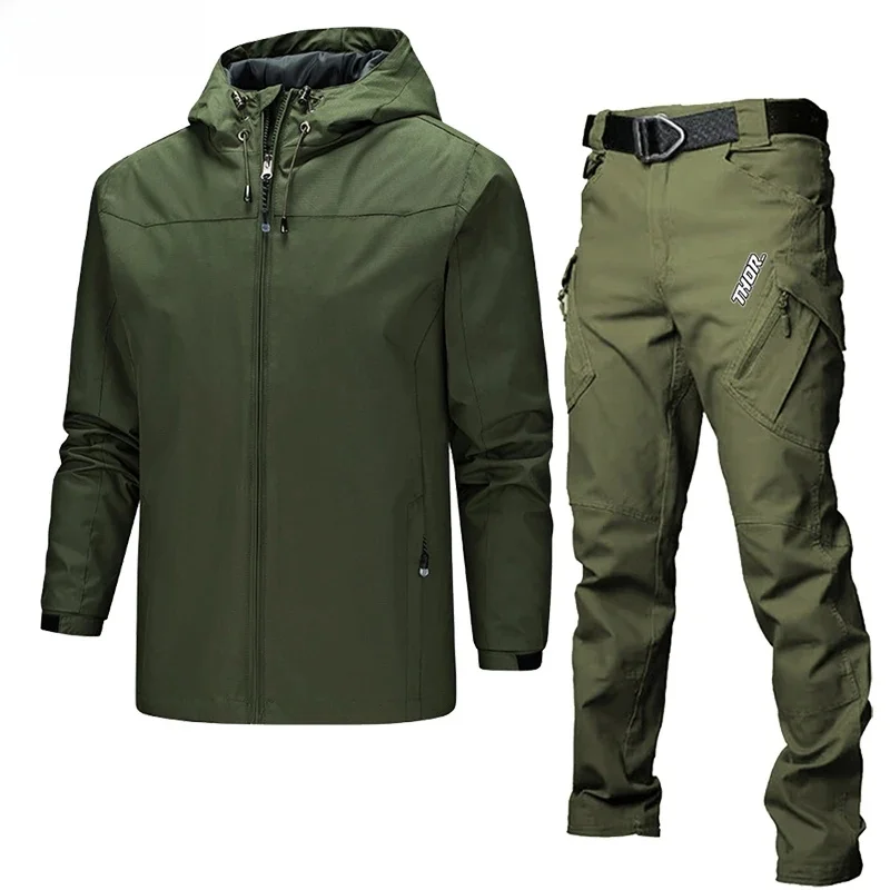 AliExpress THORSOL 2025 Men's Bike Cycling Jacket Suit Spring and Autumn Jacket Casual Waterproof Bicycle Set Abbigliamento Mtb Uomo Enduro