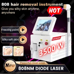 3wavelength 808nm Diode Newest Portable Laser Hair Removal Machine Cooling Head Painless Laser Epilator Face Body Hair Removal