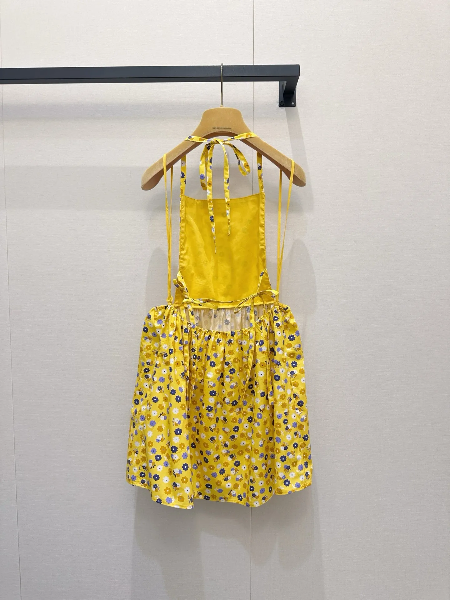 

2026 New Spring and Summer Daily Life Irregular Slimmed Solid Color Loose Lined Short-Sleeve Dress