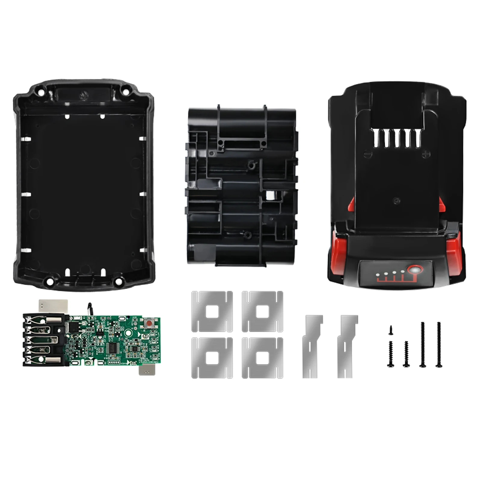 

10-Core Battery Case For Milwaukee M18 18V Li-ion Battery Plastic Shell DIY Box With PCB Board Charging Protection (No Battery)