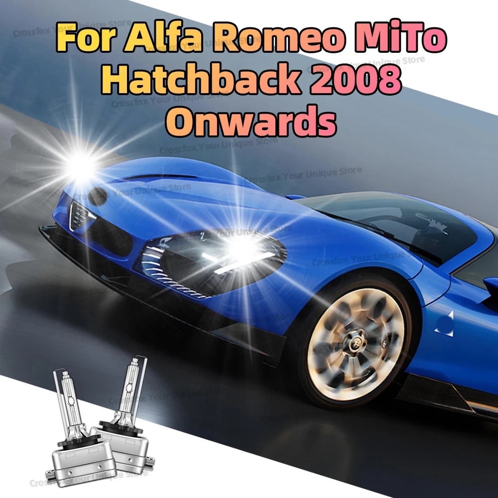 

2x для Alfa Romeo MiTo Hatchback 2008-2024 HID ксеноновые фары 6000K 8000K 10000K 12V DC 35W D1S фары
