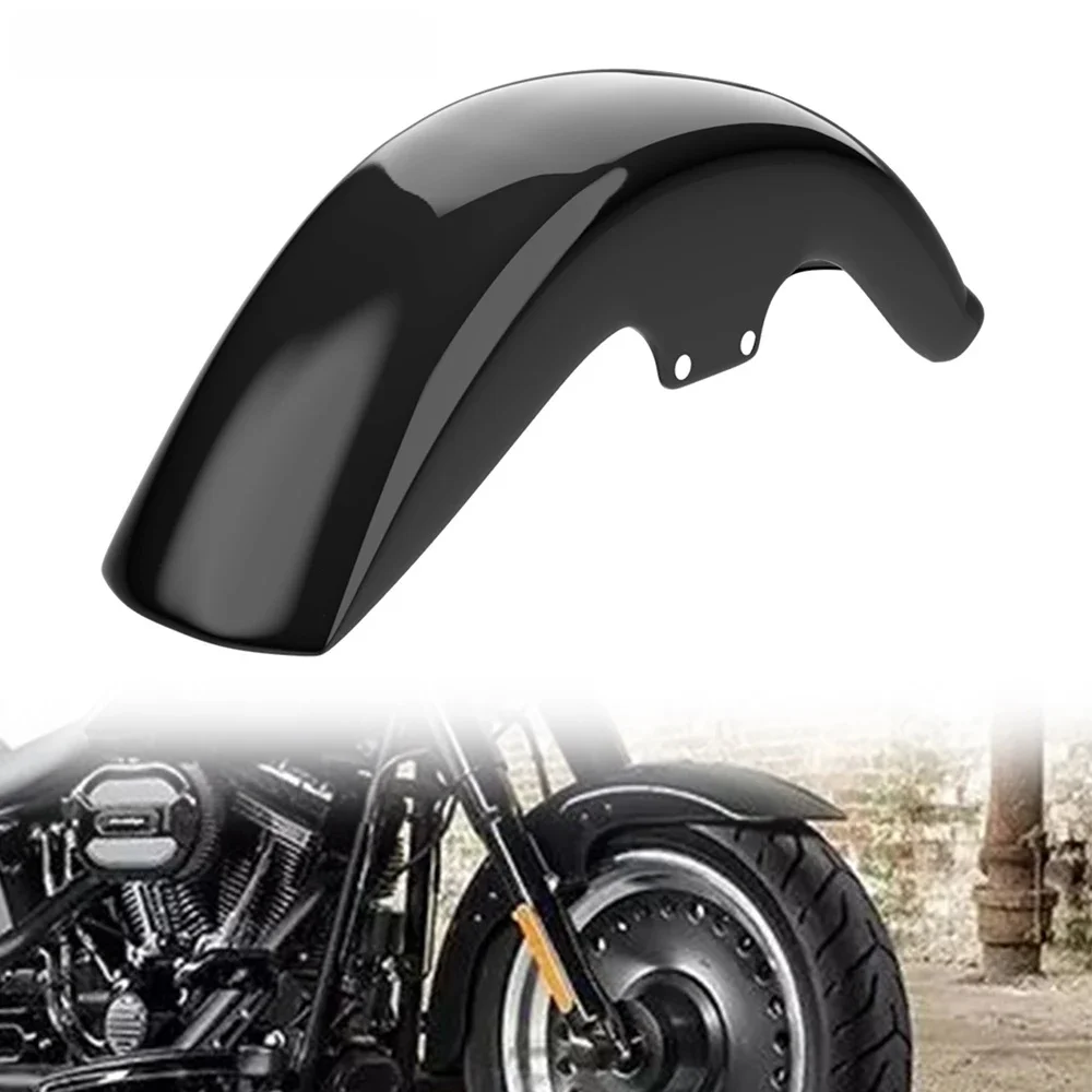 Motocykl czarny błyszczący błotnik przedni błotniki pokrywa dla Harley Softail FLSTF Fat Boy FLSTFB Fat Boy Lo 2006-2017 — zdjęcie 2