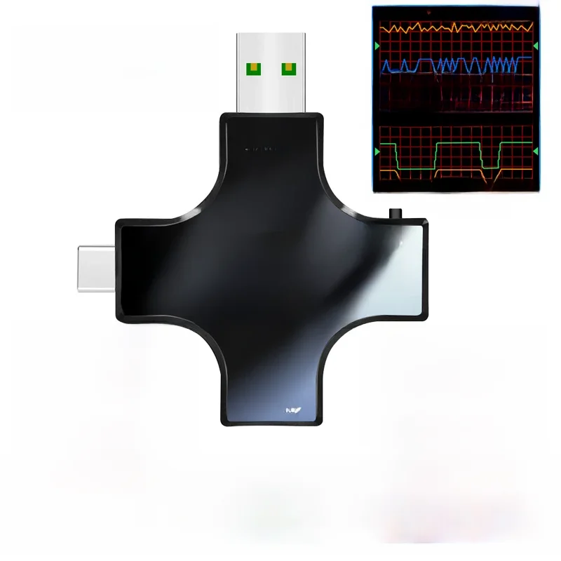 12 w 1 kolorowy tester PD USB DC Cyfrowy woltomierz napięcia prądu Miernik typu C amperomierz detektor power bank wskaźnik ładowarki — zdjęcie 2
