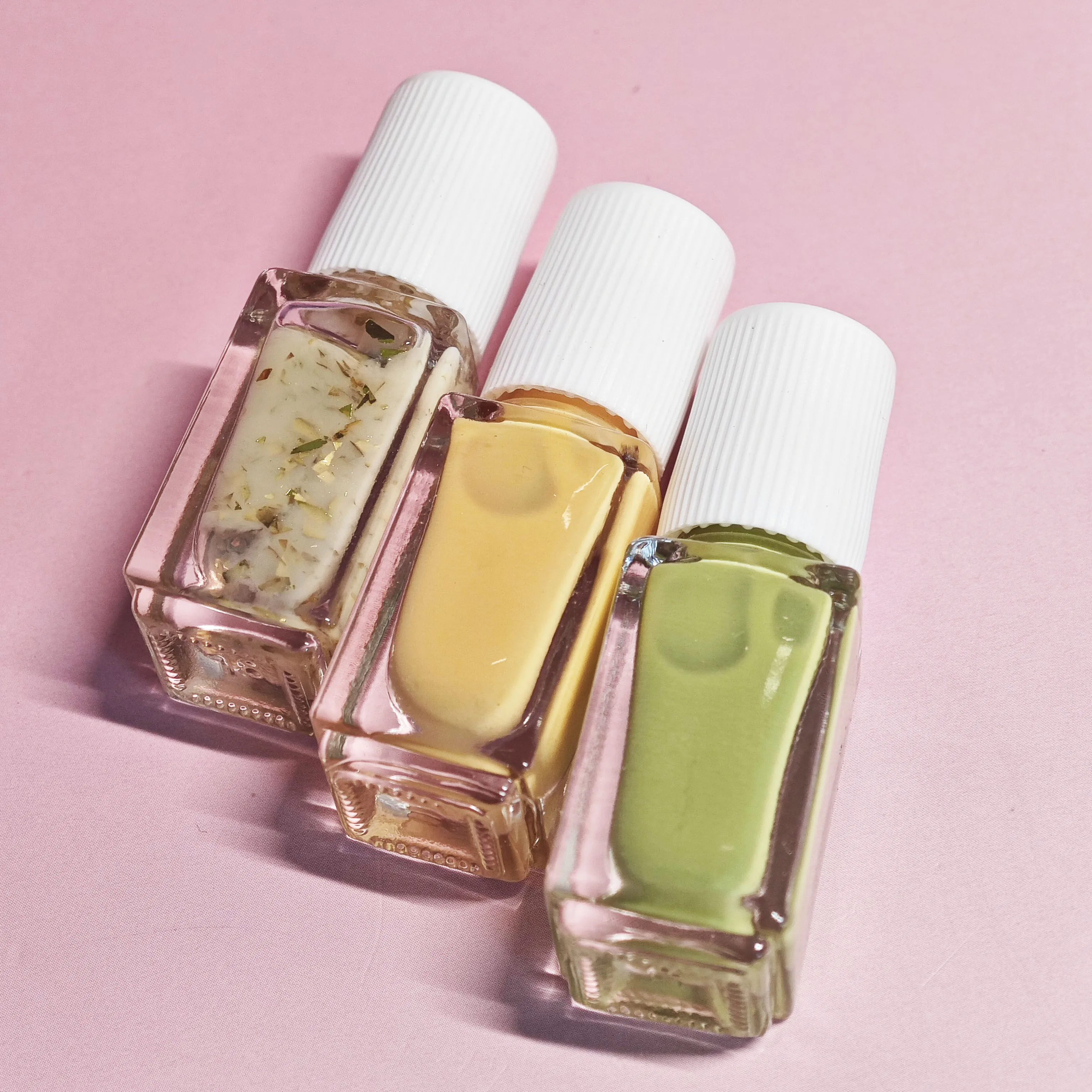 V24 ソルトキャラメルアイスクリーム 3本セット - ノーベイクネイルポリッシュ 速乾 長持ち 剥がせる 水性 3色ネイル