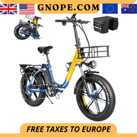 Electric Bike for Adults with Rear Seat and Front Basket 1000W 48V15Ah LCD Color Screen F/R Disc Brake 20\