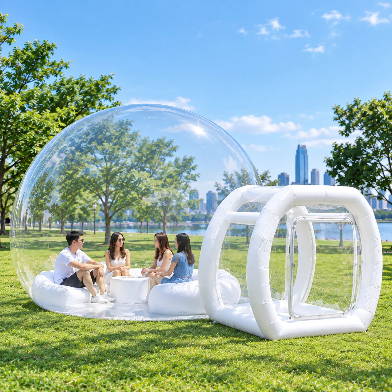 Image of Aufblasbares Bubble-Haus-Zelt für Kinder Neuestes Design für Geschäfts- und Party-Events Dekorationen PVC-Material Halloween-Dekoration