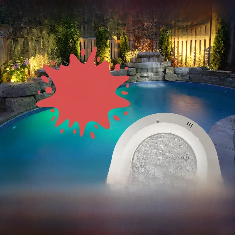 Diodo emissor de luz spotlight para piscina branca ou rgb, 18w ou 35w, luzes submersíveis ip68 em