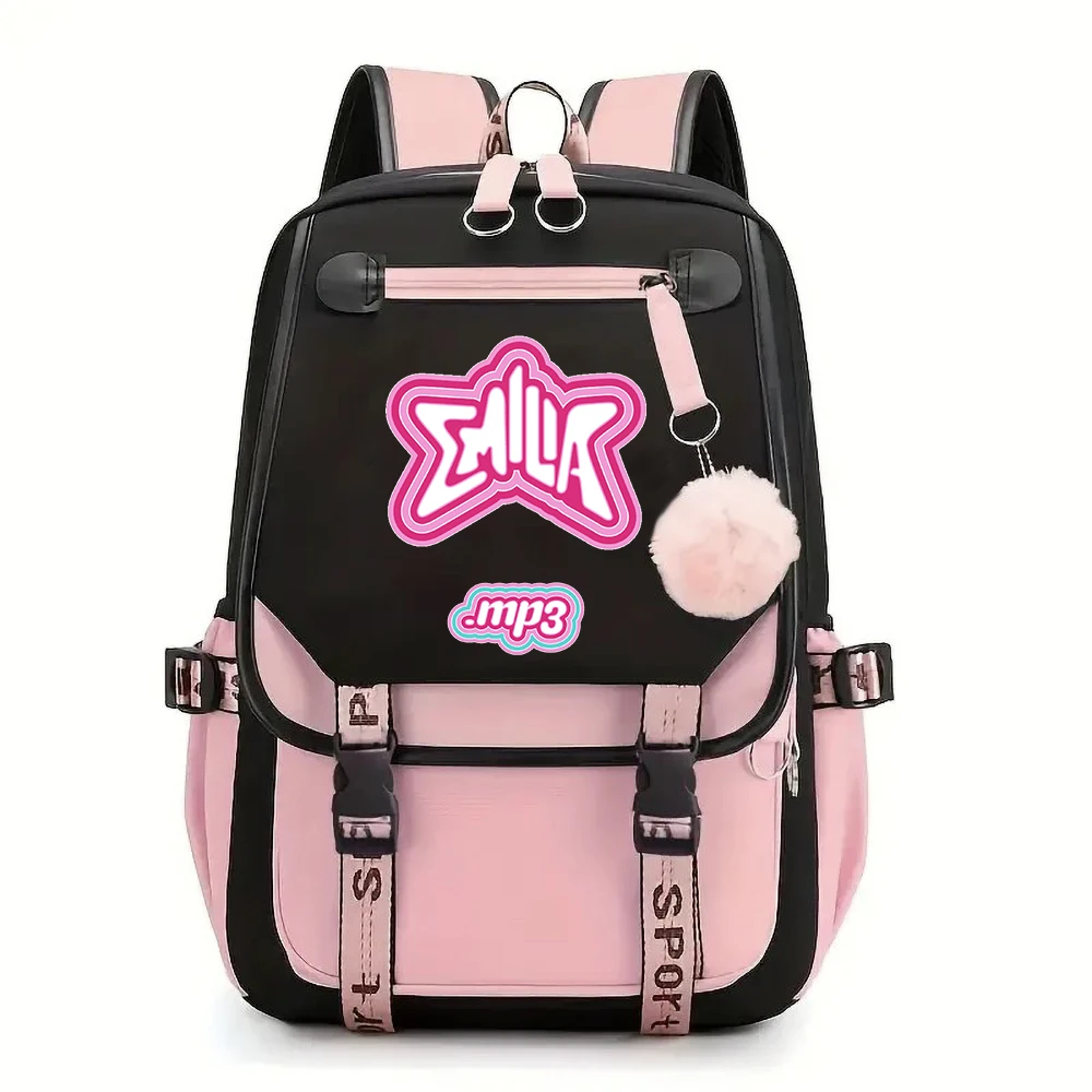 Album MP3 Emilia Mernes Backpacks for Men Girls School Bag for Teenager Laptop Backpack