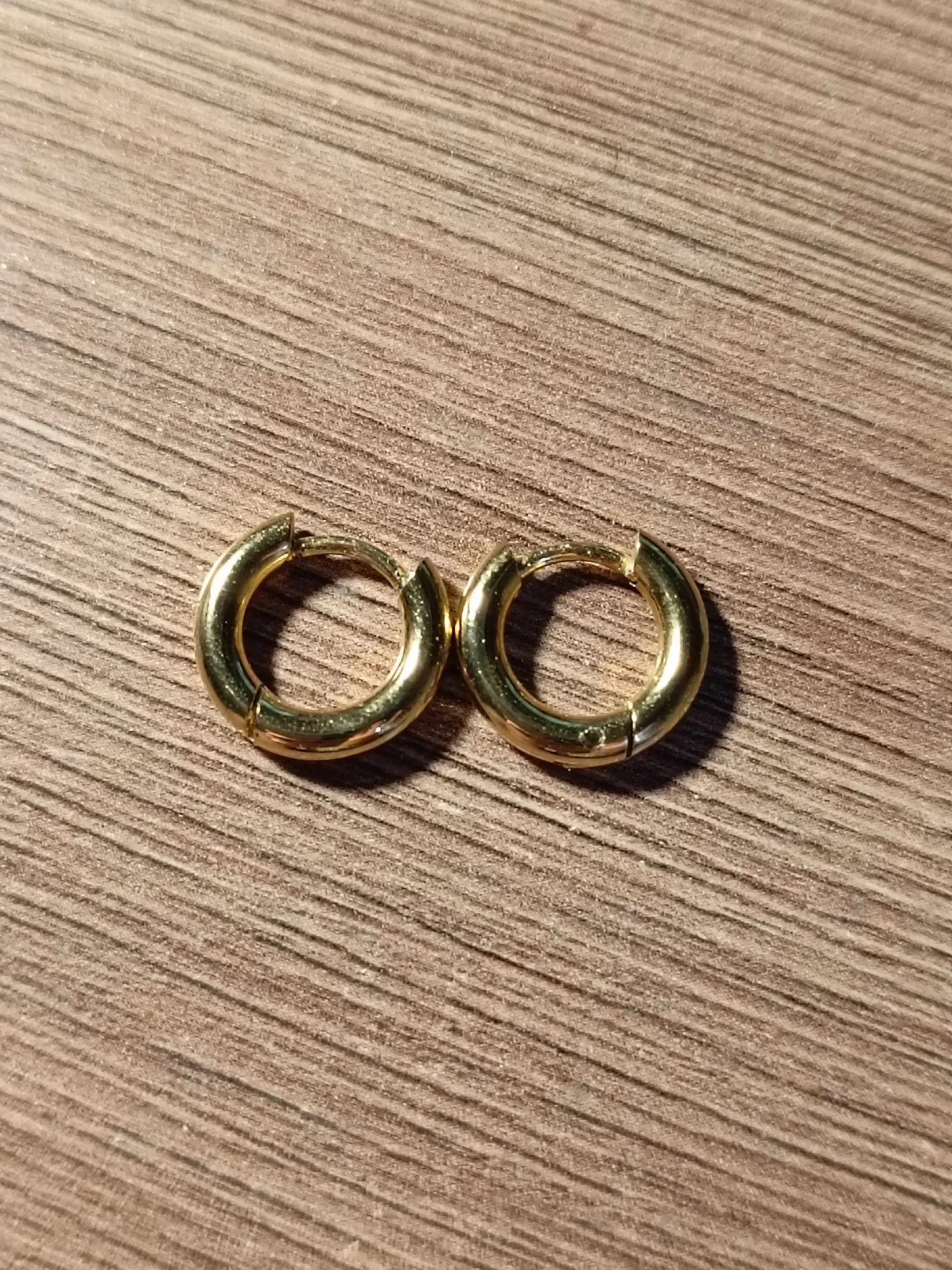 2Pcs Small Hoop Earrings Women Men Gold Silver Color Stainles Steel Round Circle Pendientes Mujer Anti-allergy photo review