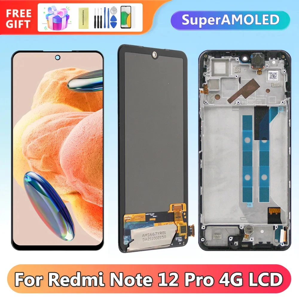 شاشة LCD لجهاز Xiaomi Redmi Note 12 Pro 4G – تجربة استبدال مثالية بمواصفات دقيقة وخدمة ممتازة