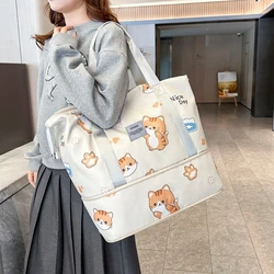 Foldable Zippered Travel Luggage Bag, Portable, High Capacity, Home Storage, Easy Carrying and Storage