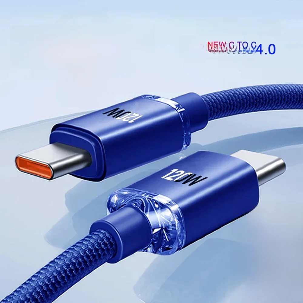 Câble USBC de Type C à Type C 120W, pour iPhone 15 Pro Max PD, charge rapide, cordon de chargeur USB C pour Samsung Xiaomi 14 Redmi Oneplus