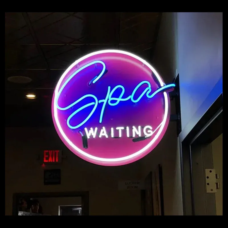 

Neon Sign Spa Waiting Outside Busines Sign Neon Light Sign Arcade Store Icon Light Home Handcraft Lamp Wall Decor Aesthetic Room