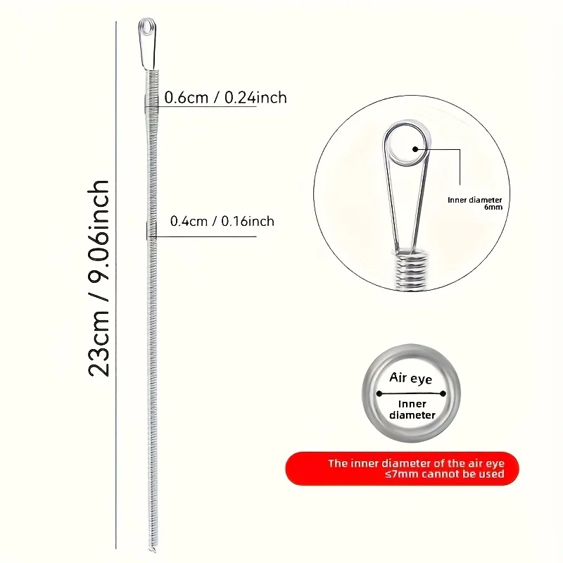 Multipurpose Rope Threading Tool DIY Bendable Spring Drawstring Threader Clip Sewing Needle for Pulling Ropes Elastic Band Craft