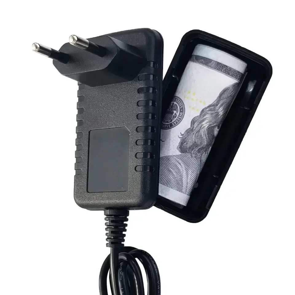 Coffre-fort pour argent avec clé, stockage d'argent GNE, conteneur créatif, cache-point, prévention des voleurs, prise EU et US