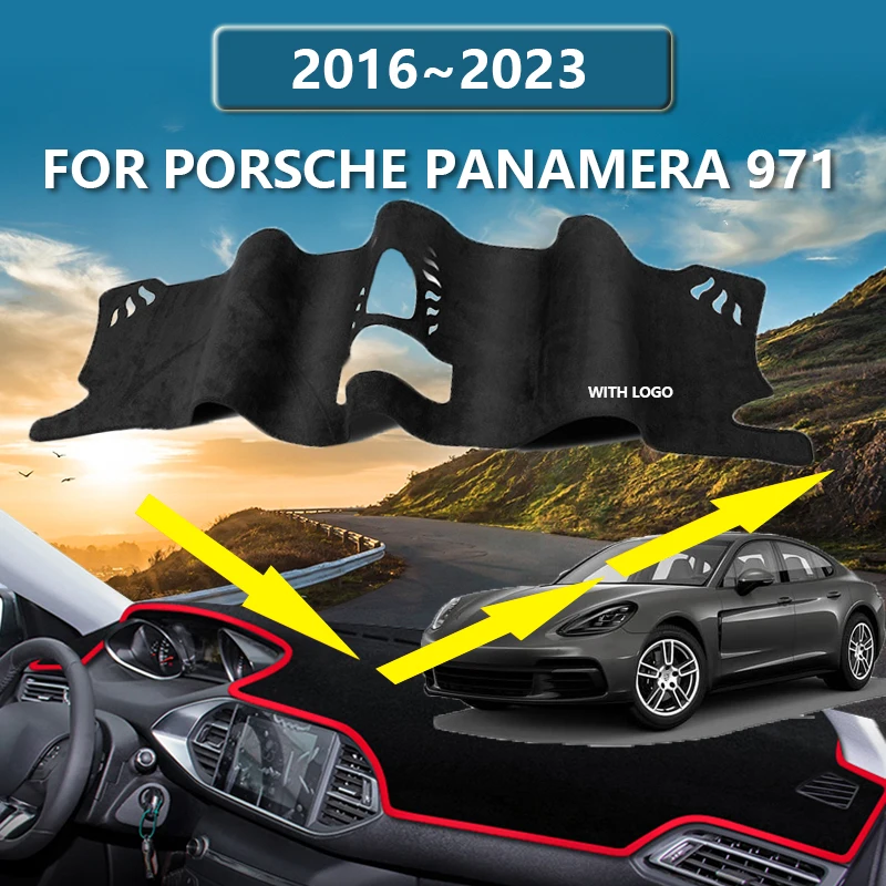 

Противоскользящие накладки на приборную панель автомобиля для Porsche Panamera 971, G2, Turbo 2016 ~ 2023, 2017 2018 2019 2020 2021 2022 защита от УФ излучения, аксессуары для украшения интерьера
