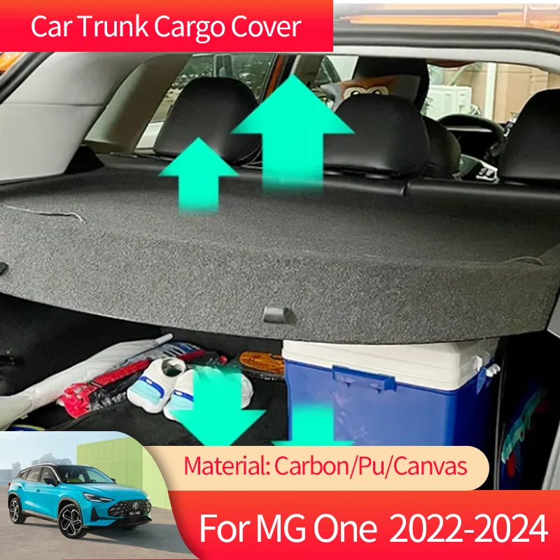 

Car Trunk Cargo Cover Luggage Storage Rear Boot Tray Security Shielding Shade Accessories Car-styling for MG One 2022 2023 2024