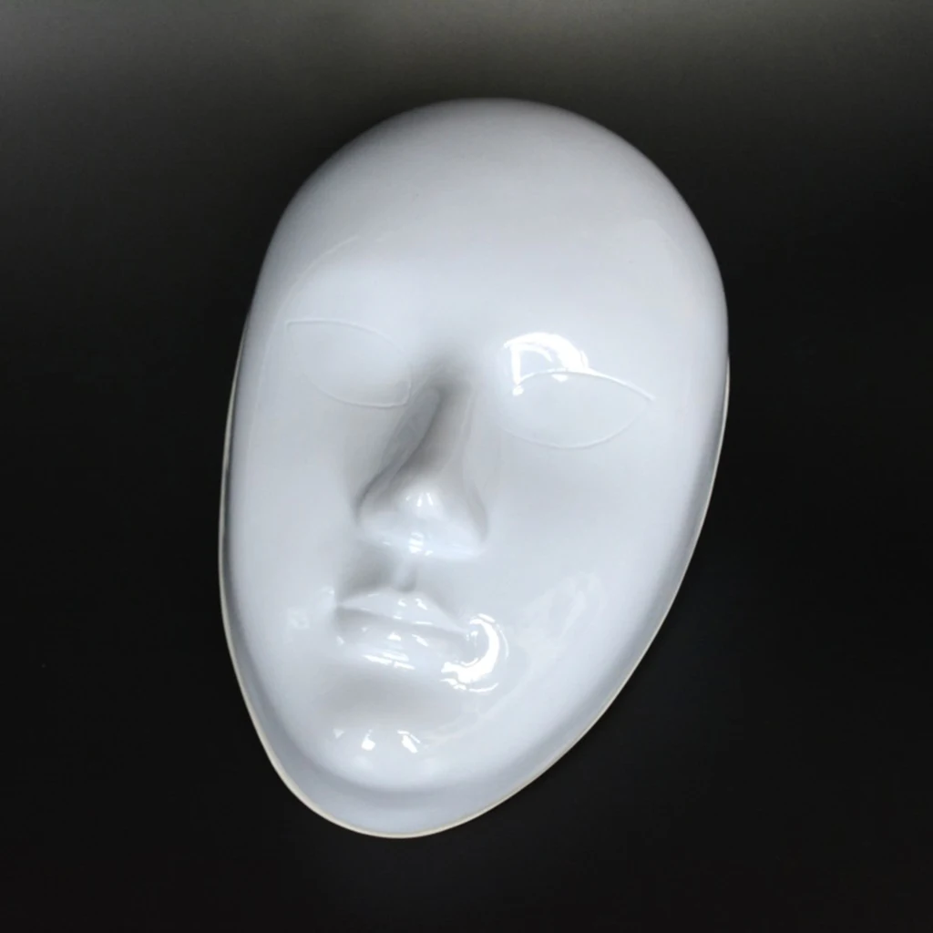 Costume Masks for Party Decoration Accessories DIY Unpainted Mask White Blank Face Mask Masquerade
