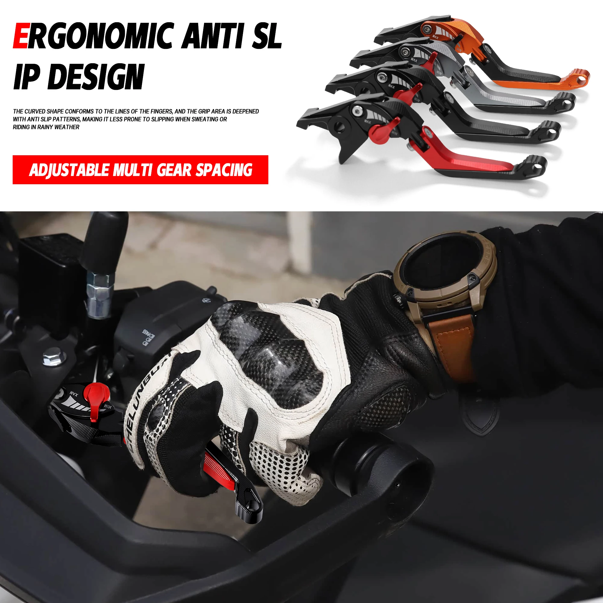 Cnc Aluminum Adjustable Brake Clutch Levers - CNC 5D Brake Clutch Lever Adjustable