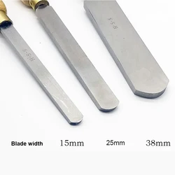HSS 15mm 25mm 38mm Round Nose Scraper Large Size Woodturning Gouge Tool