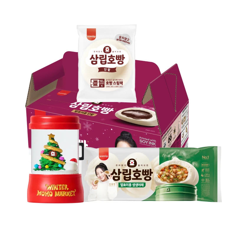 (A total of 16 mouth/first come, first served goods) Samlip Bread Individual Packaging 12 Entrang Red Bean Bread 1 Box 4 Mice Vegetable Bread 1 bag