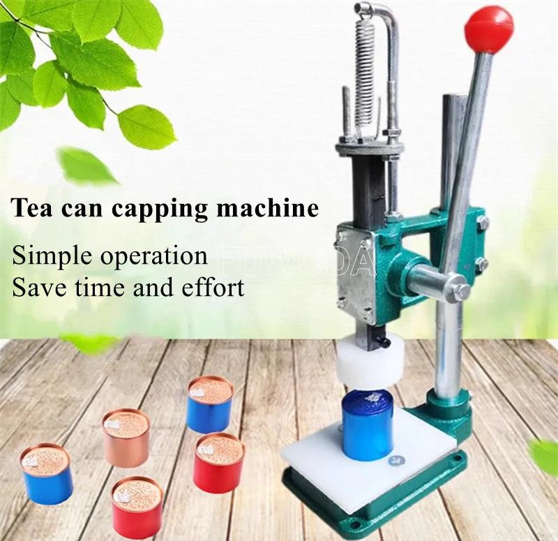 Manual Round Tin Can Sealing Capping Machine Tea Can Capping Machine 5CM/10CM